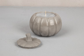 Silikon Gießform 3D Kürbis, 10cm mit Deckel, Höhe 8,5cm