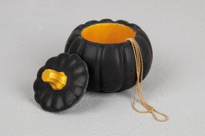 Silikon Gießform 3D Kürbis, 10cm mit Deckel, Höhe 8,5cm