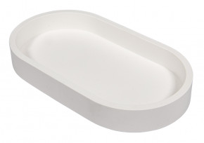 Silikon Gießform Kerzenständer Oval 18,5x10,3x2,5cm, inkl.3x5 Schablonen