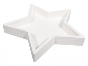 Silikon Gießform Kerzenständer Stern 18,5x18,5x2,5cm, inkl.3x5 Schablonen