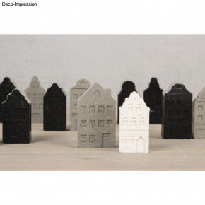 Silikon Gießform Mini Nordic Häuser 14,5x26x1,5cm, 12 Formen, Box 1Stück
