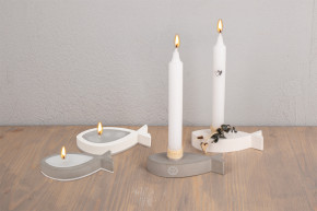 Silikon Gießform Fische 14,5x26x2,5cm, 5 Formen, Box 1Stück