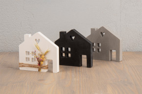 Silikon Gießform Lichthäuser 2 14,5x26x1,7cm, 4 Formen, Box 1Stück