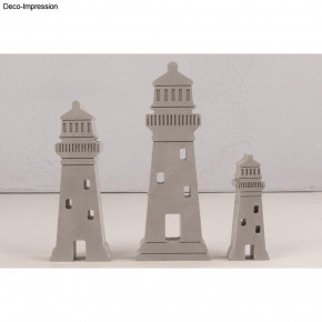 Silikon Gießform Leuchttürme 14,5x26x2cm, 3 Formen, Box 1Stück