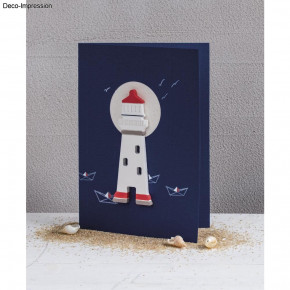 Silikon Gießform Leuchttürme 14,5x26x2cm, 3 Formen, Box 1Stück
