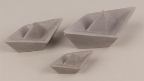 Silikon Gießformen Set Origami Boote, 8x4x2,9cm, 12x6x4,3cm, 16x8x5,6cm