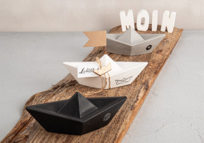 Silikon Gießformen Set Origami Boote, 8x4x2,9cm, 12x6x4,3cm, 16x8x5,6cm