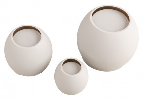 Silikon Gießformen Set Vasen Wellenrand, 3tlg., 5x4,2cm/7,2x6cm/9,5x7,8cm