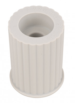 Silikon Gießform Kerzenhalter geriffelt, für Teelichter und Stabkerzen, ø52xH80mm
