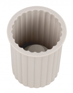 Silikon Gießform Kerzenhalter geriffelt, für Teelichter und Stabkerzen, ø52xH80mm