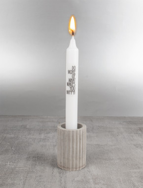 Silikon Gießform Kerzenhalter geriffelt, für Teelichter und Stabkerzen, ø52xH80mm