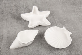 Silikon Gießformen Set Seestern+Muscheln, Dekoschalen, 3tlg.