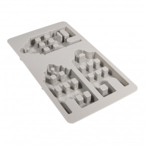 Silikon Gießform Nordic Häuser 14,5x26x1,7cm, 3 Formen, Box 1Stück