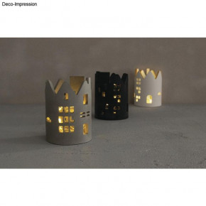 Silikon Gießform Windlicht Häuser ø 8cm x H 11,20cm