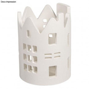 Silikon Gießform Windlicht Häuser ø 8cm x H 11,20cm