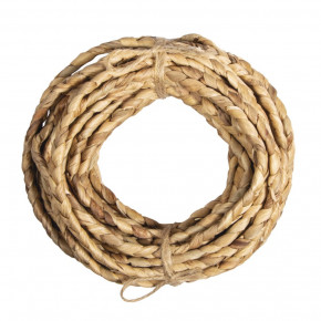 Wasserhyazinthen Band, 3fach geflochten 9,5m, 1,2cm breit, natur, Bündel 1Stück