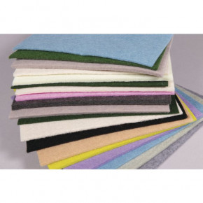 Filz Mix ca. 15x15cm, Stärke 1-5mm, Bund 500g, bunt