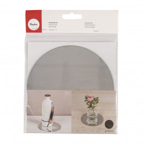 Spiegelplatte, 15cm ø Kanten geschliffen, SB-Btl 1Stück