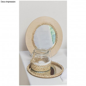 Spiegelplatte, 15cm ø Kanten geschliffen, SB-Btl 1Stück