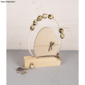 Holz Streuteile Ostern, FSC Mix Credit 1,7-6cm, sortiert, SB-Btl. 14Stück, natur