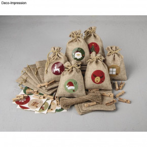 BP Adventskalender inkl. Zahlen 1-24 je 10x14cm, SB-Btl. 1Set