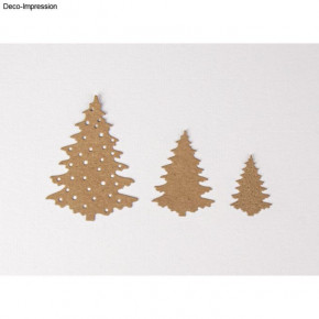 Stanzschablone Winterwald 2,4-5,3cm x 3,5-7,2cm, SB-Btl. 3Stück