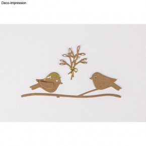 Stanzschablone Wintervögel 0,2-10,3 x 0,2-3,6 cm, SB-Btl. 8Stück
