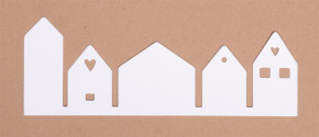 Stanzschablonen Häuserreihe 12,1x4,5cm 1teilig