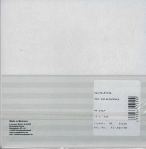 Duo-Color-Faltblätter, Farbiges Faltblätterpapier m.unterschiedlichen Vorder-u. Rückseiten 2-farbig, Weiß/Schwarz, 80g/m², 15x15cm, 60Blatt