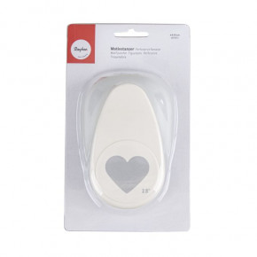 Motivstanzer: Herz, 6,3cm ø (2 1/2''), SB-Blister 1Stück