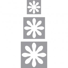 Motivstanzer Set: Blumen 1,6cm+2,54cm+3,81cm, SB-Blister 3Stück