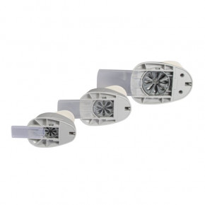 Motivstanzer Set: Blumen 1,6cm+2,54cm+3,81cm, SB-Blister 3Stück