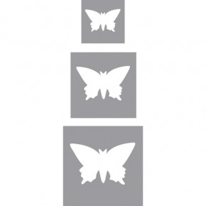 Motivstanzer Set: Schmetterlinge 1,6cm+2,54cm+3,81cm, SB-Blister 3Stück