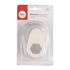 Motivstanzer: Hexagon, 3,81cm ø (1 1/2''), SB-Blister 1Stück