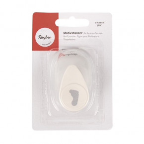 Motivstanzer: Fuß, 1,6cm ø (5/8''), SB-Blister 1Stück