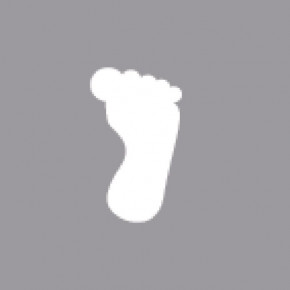 Motivstanzer: Fuß, 1,6cm ø (5/8''), SB-Blister 1Stück