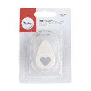 Motivstanzer: Herz, 1,6cm ø (5/8''), SB-Blister 1Stück