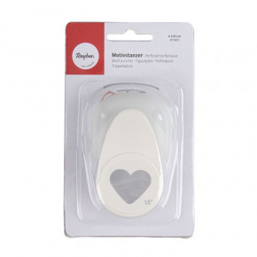 Motivstanzer: Herz, 3,81cm ø (1 1/2''), SB-Blister 1Stück