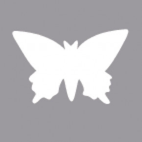 Motivstanzer: Schmetterling, 3,81cm ø (1 1/2''), SB-Blister 1Stück