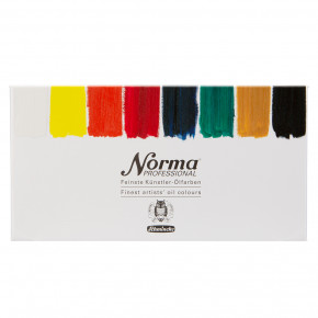 Norma Professional Feinste Künstler-Ölfarben, Sorte 11 Set 8 Tuben 20ml