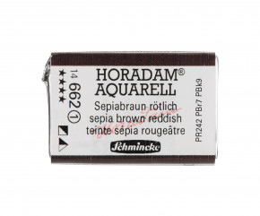 SCHMINCKE HORADAM® Feinste Künstler-Aquarellfarben, Sepiabraun rötlich 662, 1/1 Näpfchen