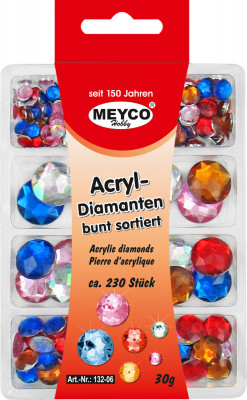 Acryl- Diamanten- Set, bunt sortiert