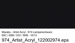 Artist Acryl 22 ml Marabu-Lampenschwarz