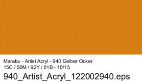 Artist Acryl 75 ml Marabu-Gelb Ocker