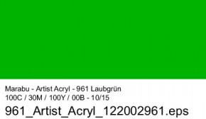 Artist Acryl 75 ml Marabu-Laubgrün