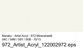Artist Acryl 75 ml Marabu-Mineralweiß