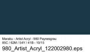 Artist Acryl 75 ml Marabu-Paynesgrau