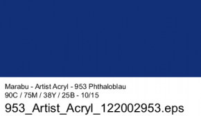 Artist Acryl 75 ml Marabu-Phthaloblau