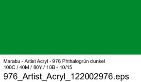Artist Acryl 75 ml Marabu-Phthalogrün dunkel