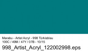 Artist Acryl 75 ml Marabu-Türkisblau